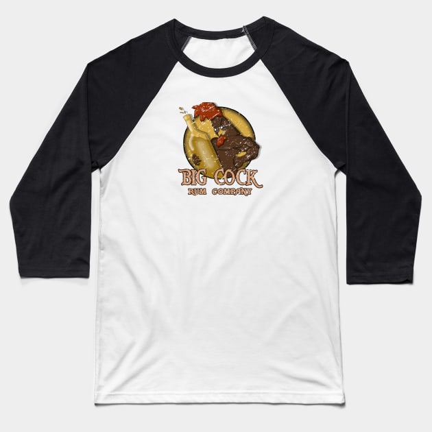 big cock rum company Baseball T-Shirt by bobgoodallart